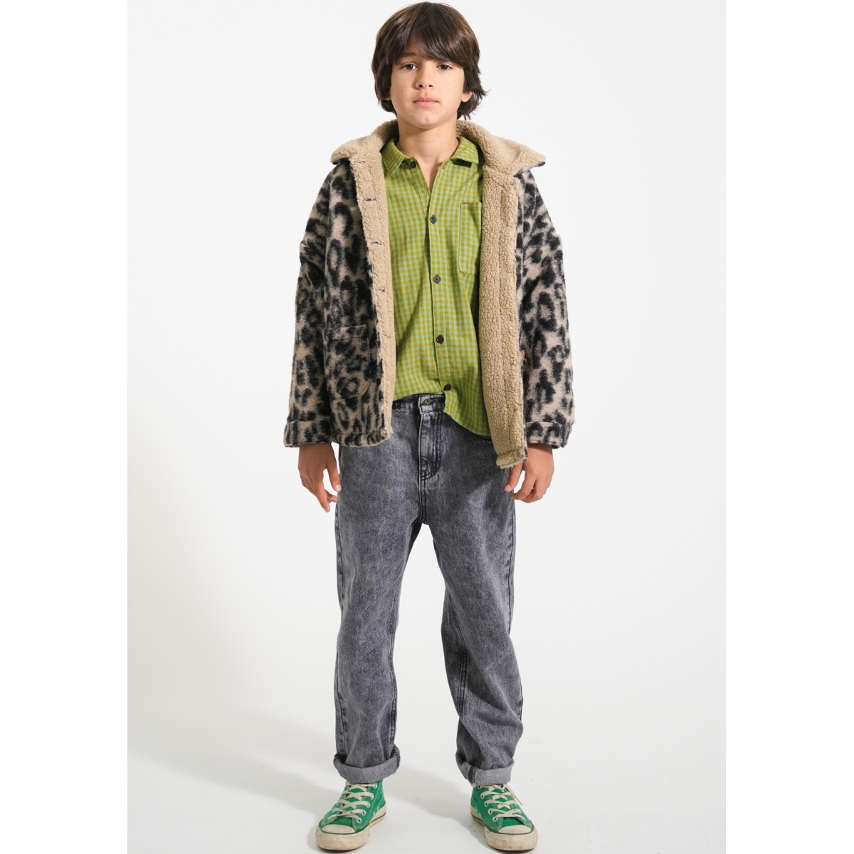 Jacket Ecru W/ Animal Print