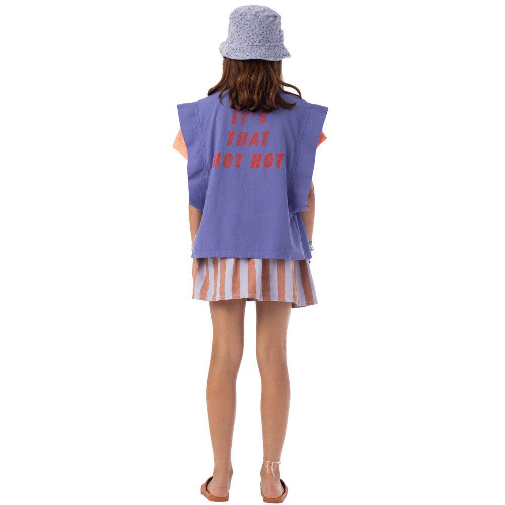 Short Skirt | Orange & Purple Stripes