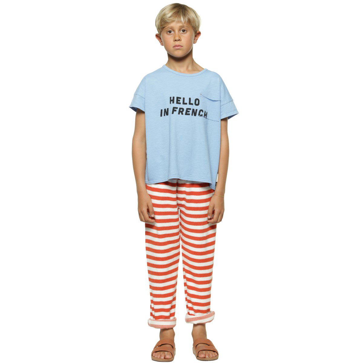 Trousers | Red & Ecru Stripes