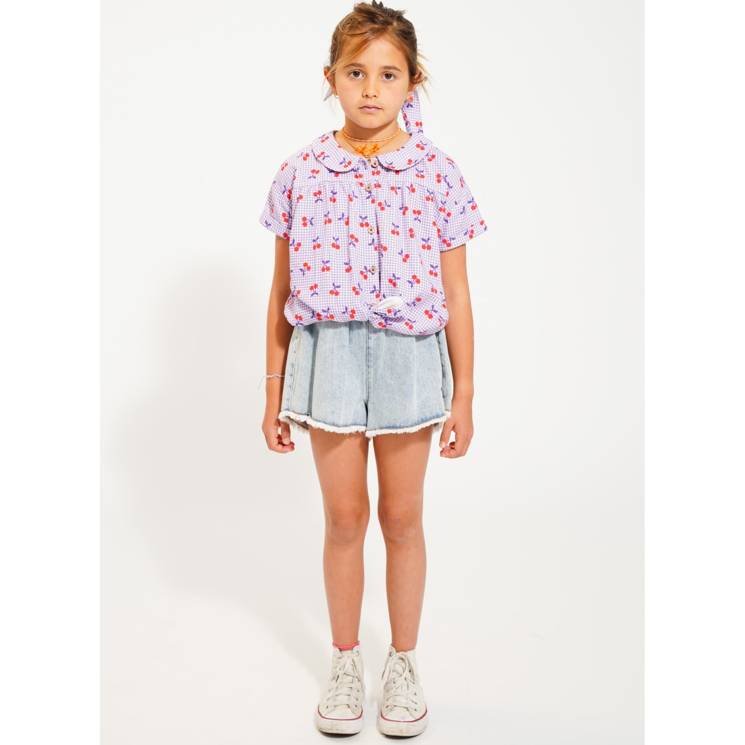Short Skirt | Light Blue Soft Denim