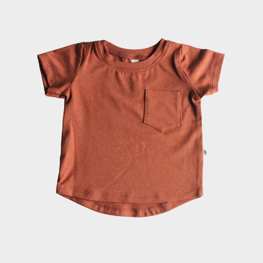 Basic Pocket Tee | Rust