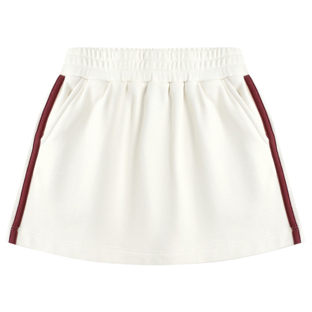 Half Zip Sweatshirt & Sports Skirt Natural