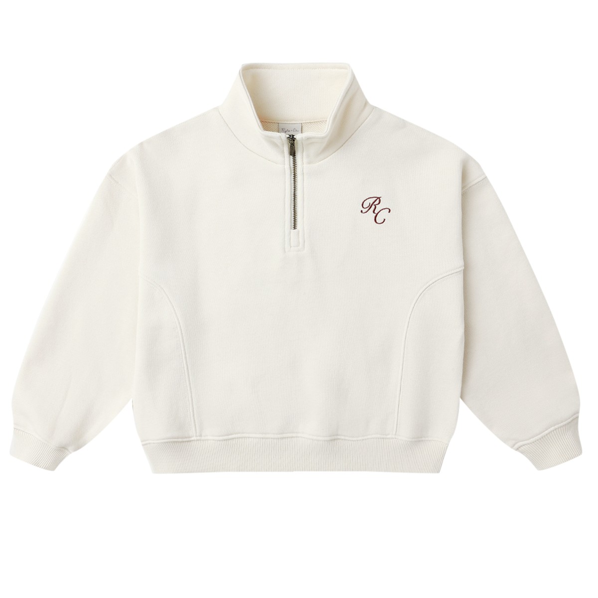 Half Zip Sweatshirt & Sports Skirt Natural