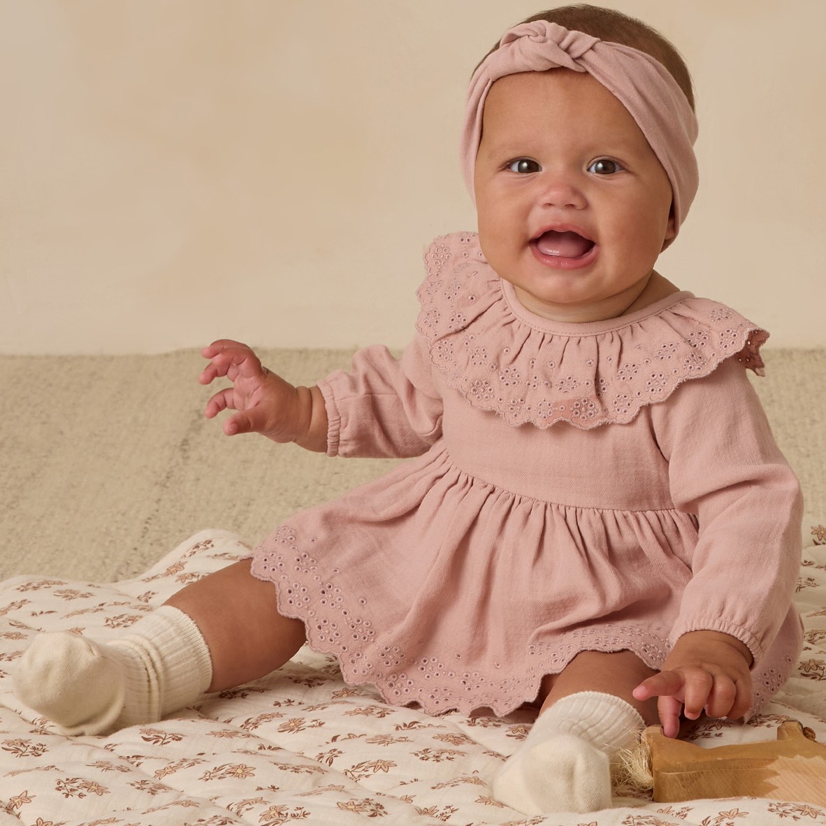 Thalia Romper Rose