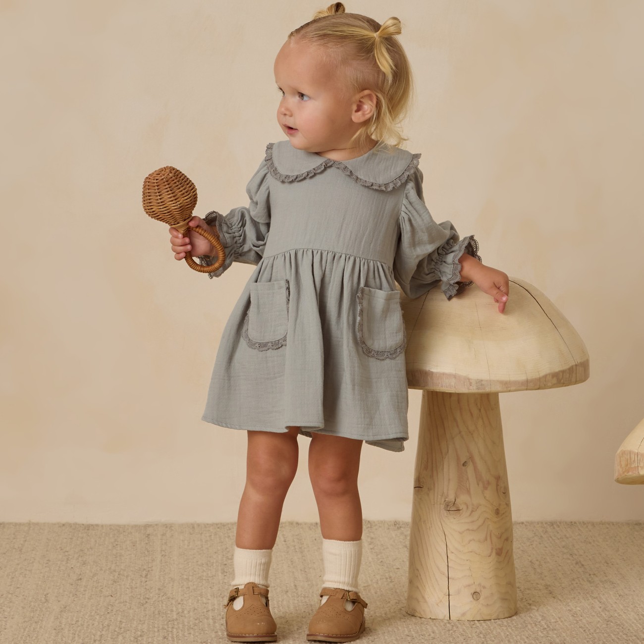 Marisol Dress Steel Blue