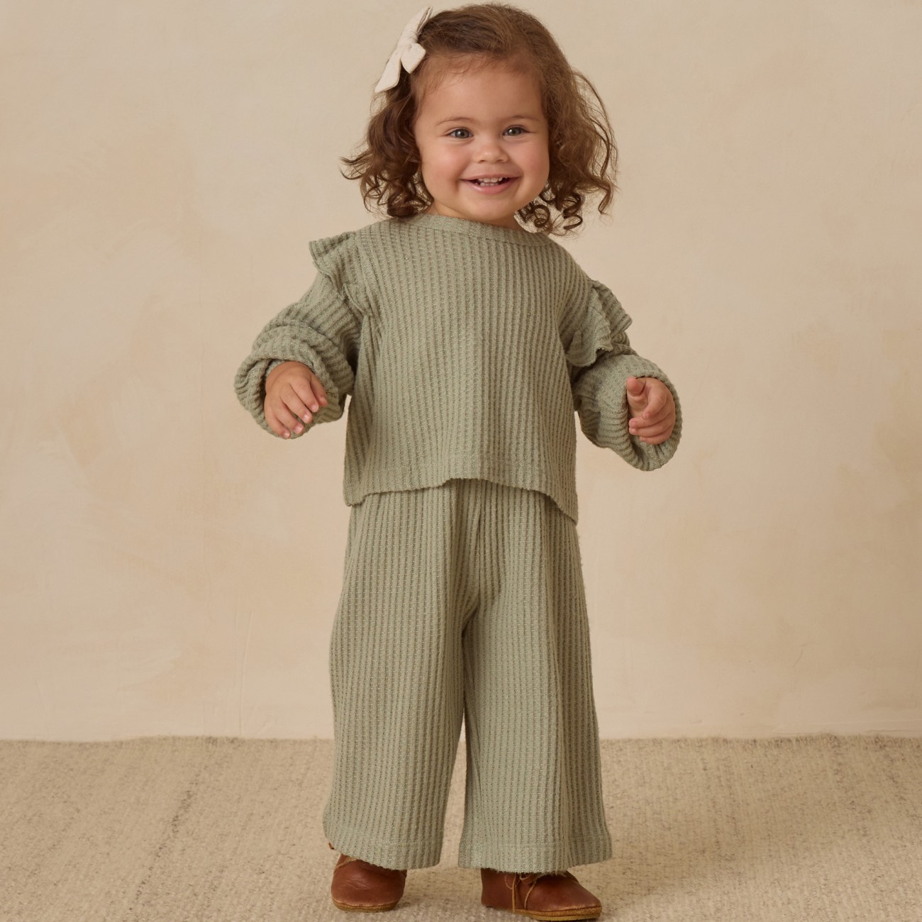 Ruffle Cozy Set Fern