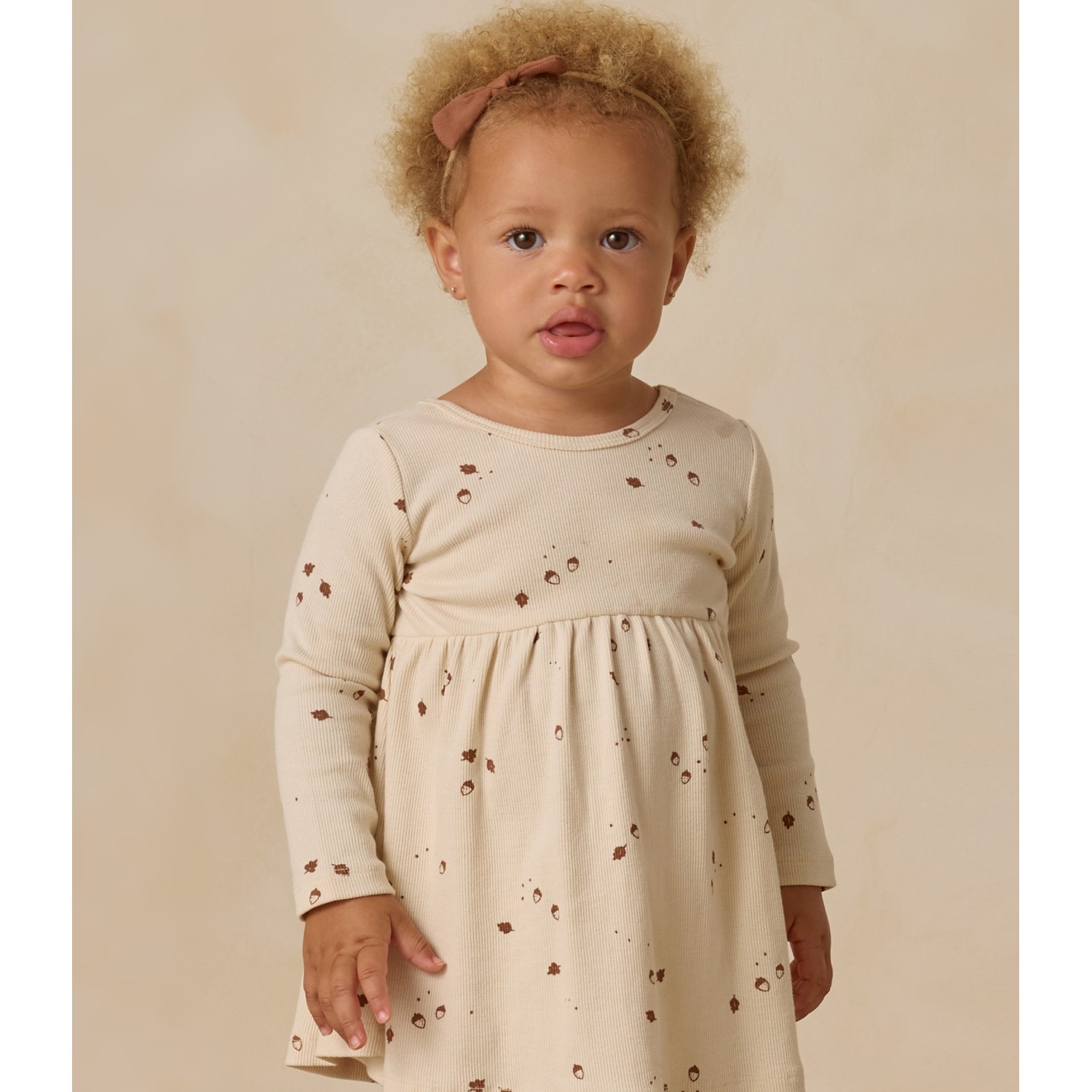 Ribbed Long Sleeve Dress Acorns