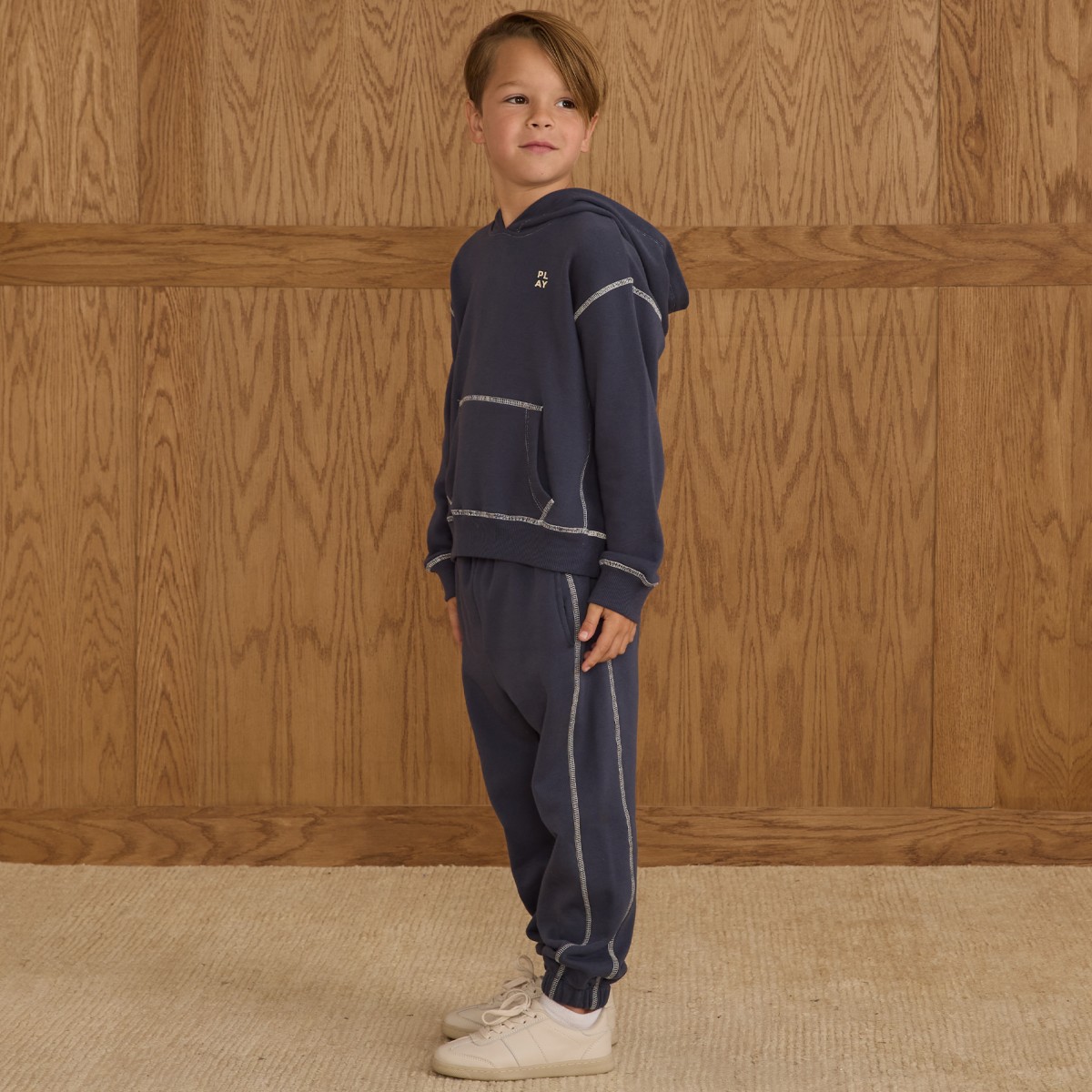 Coast Hoodie & Relaxed Sweatpants Heathered Navy