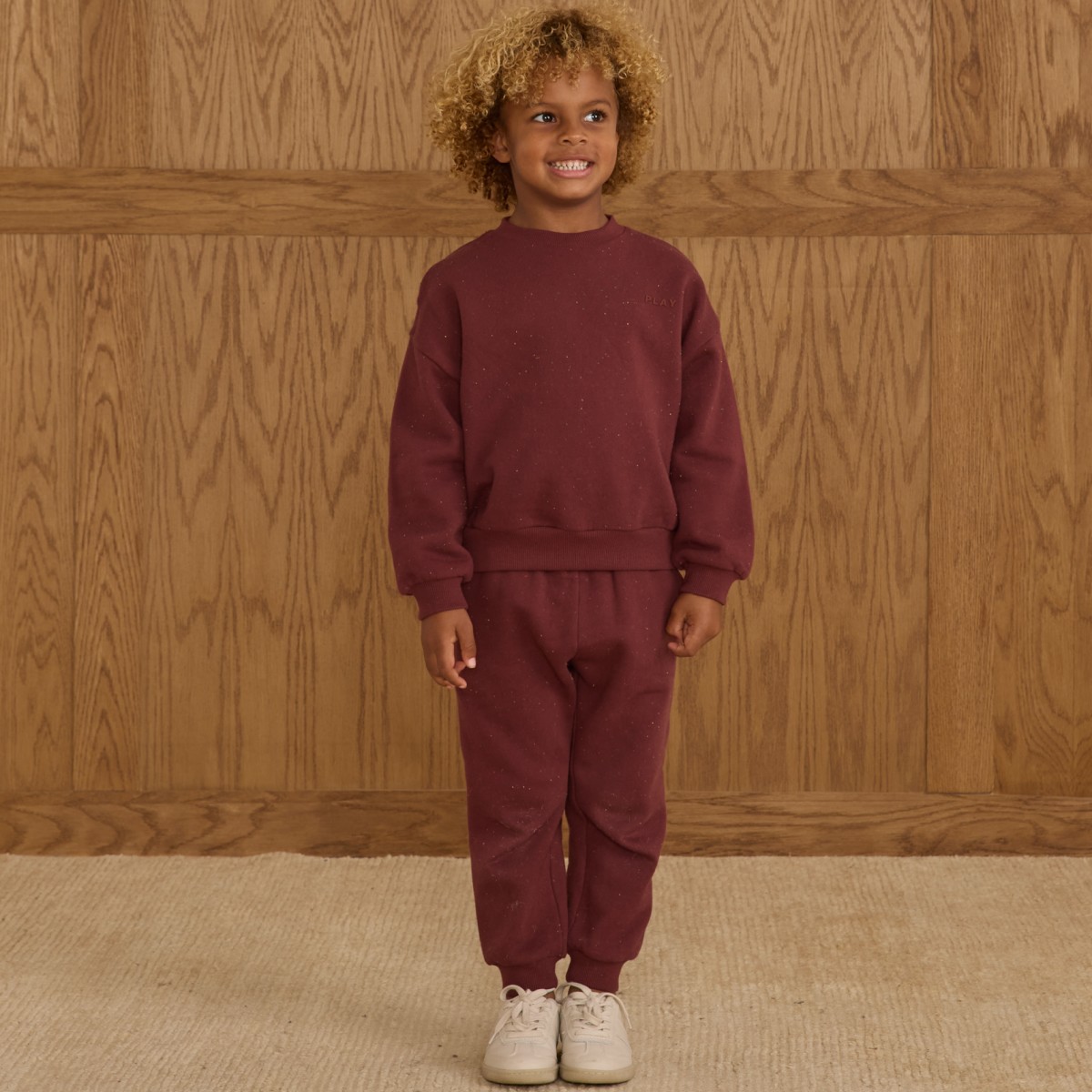 Relaxed Sweatshirt & Relaxed Sweatpant Burgundy