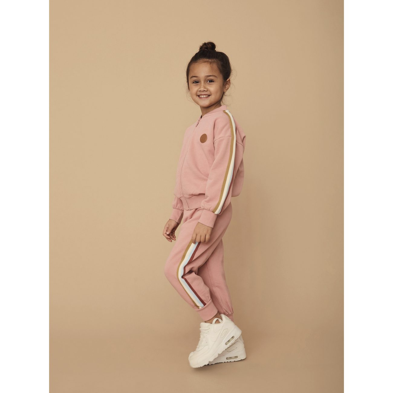 Dusty Rose Retro Track Jacket & Pants