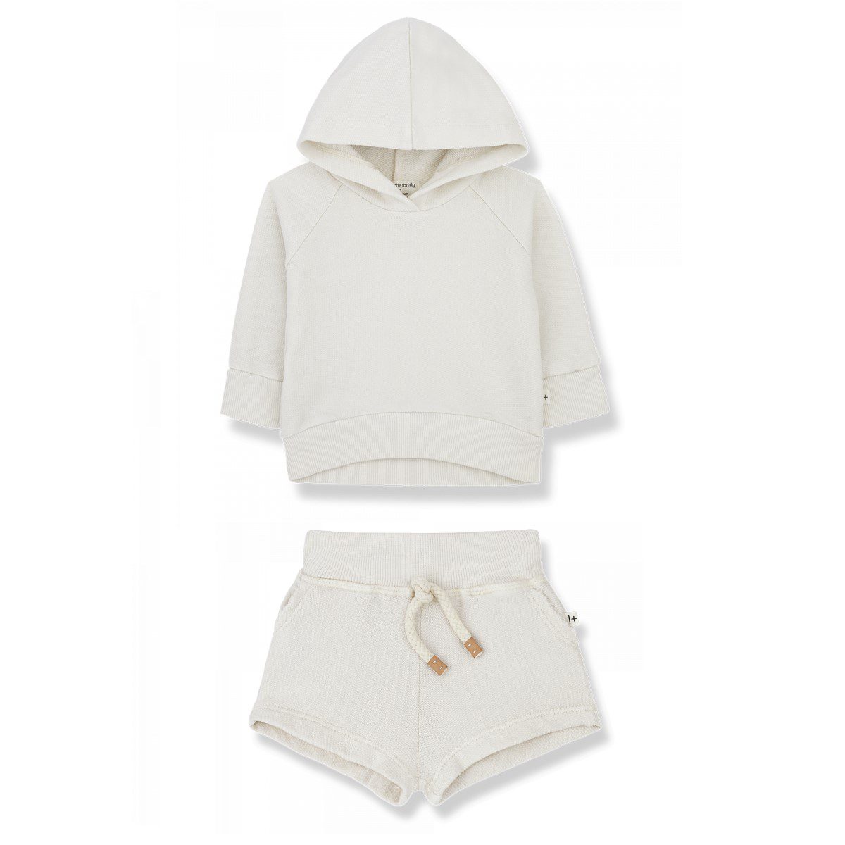 Bennet Hood Sweater & Ava Short  | Bone