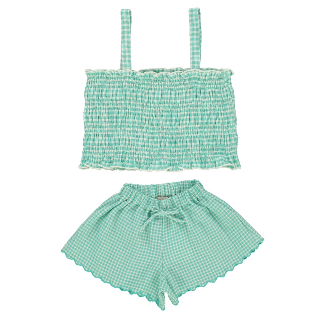 Amber Top & Shorts |  Mediterranean Check