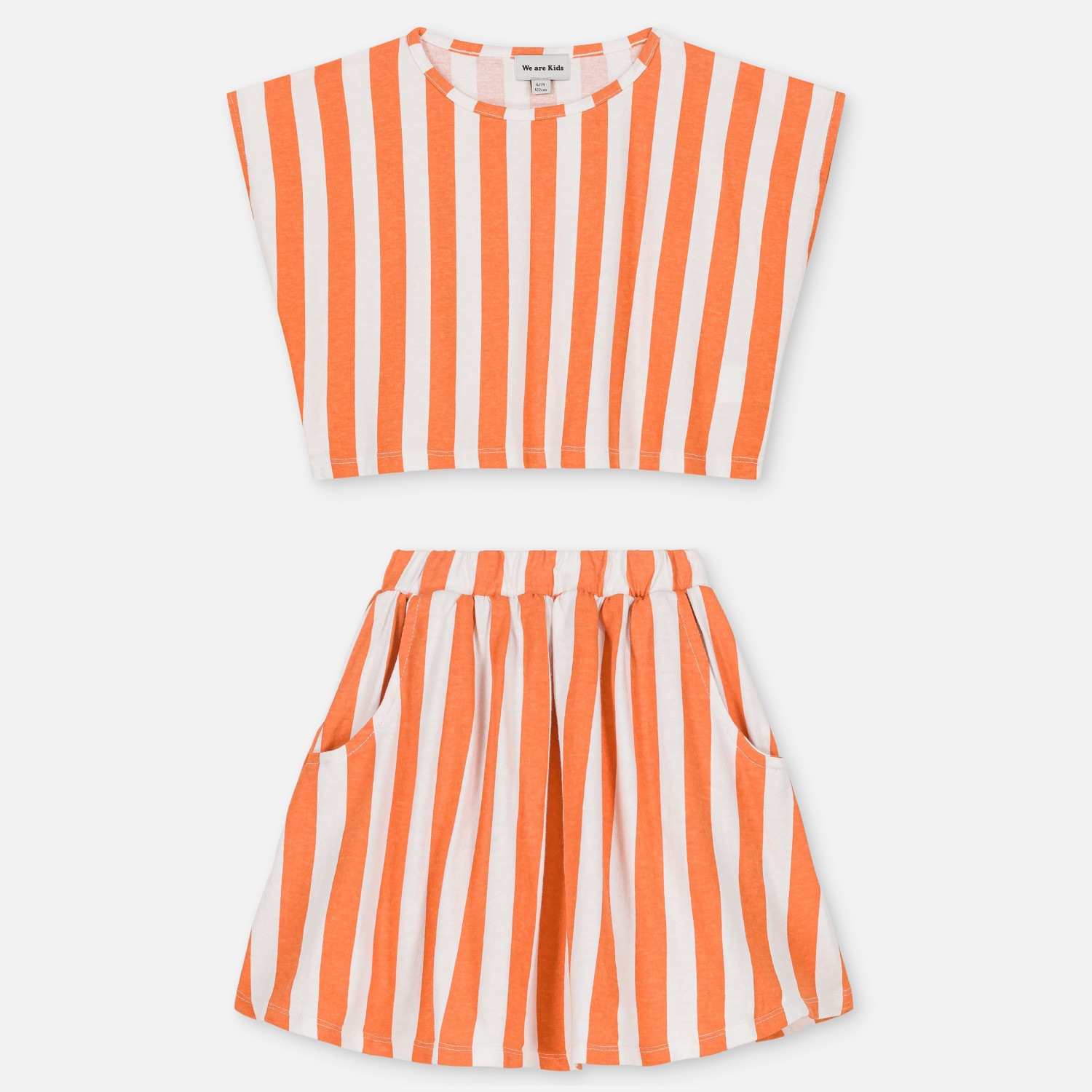 Top Jodie & Jupe Oda Orange Stripes