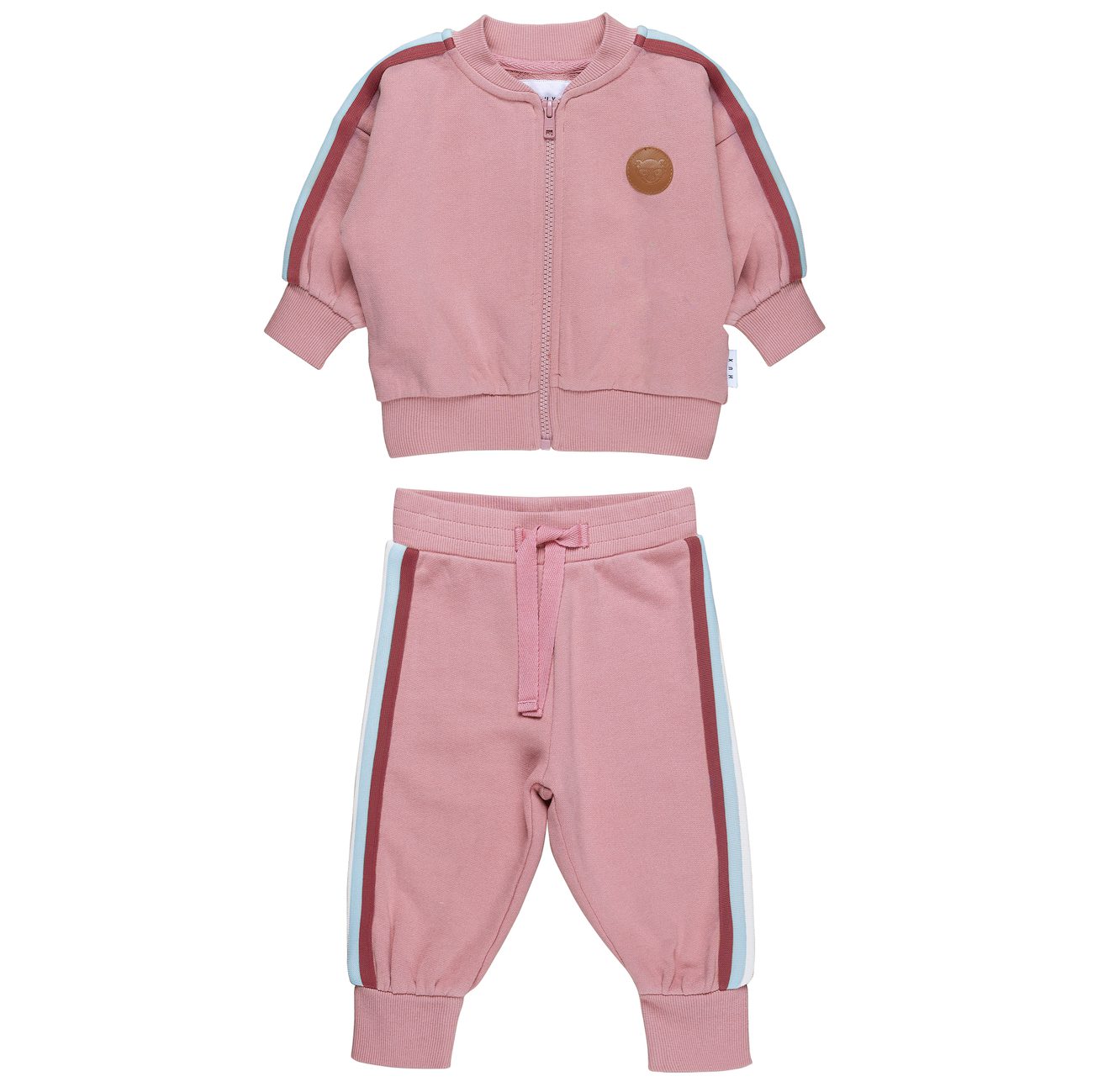 Dusty Rose Retro Track Jacket & Pants