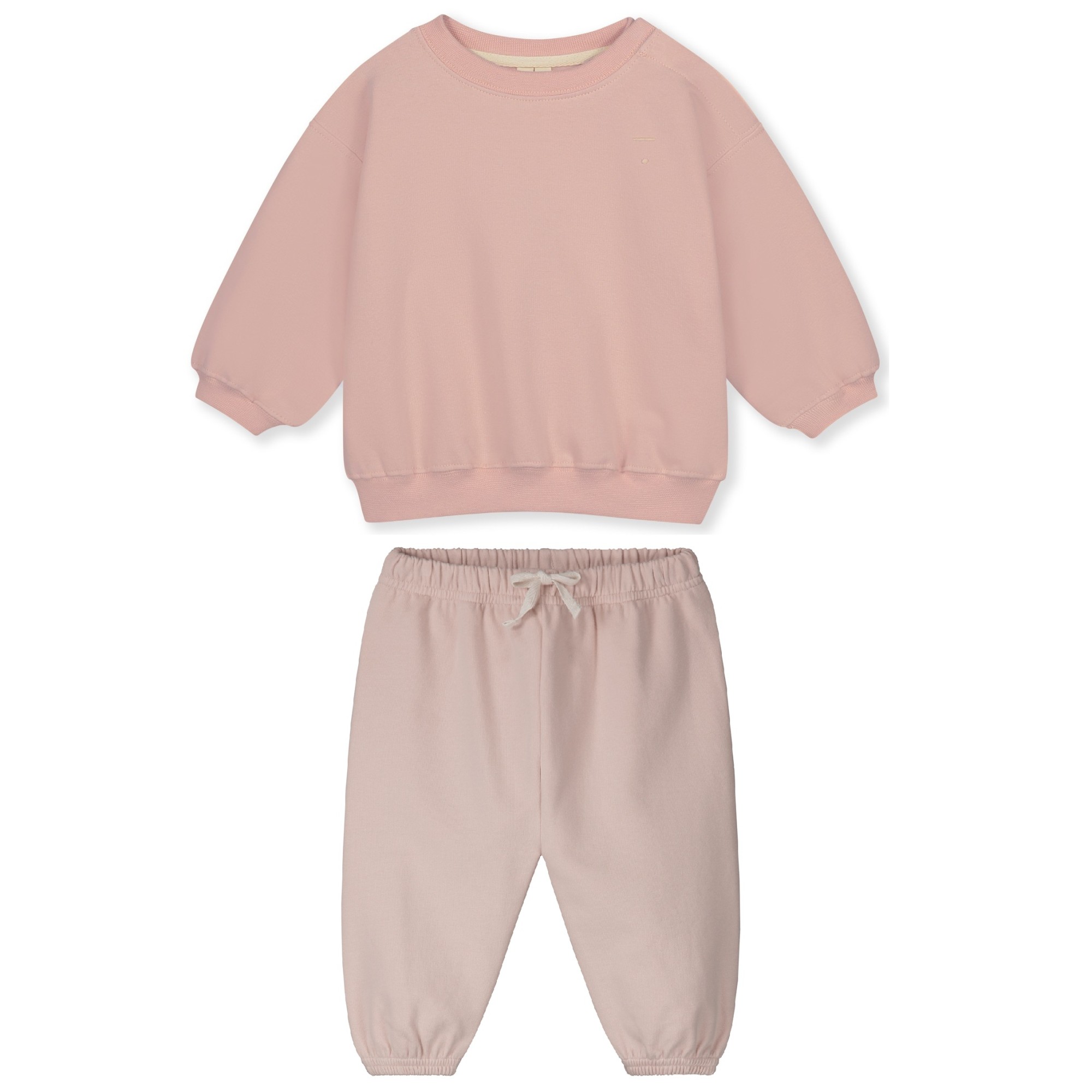 Baby Drop Shoulder Sweatshirt & Track Pants Berry