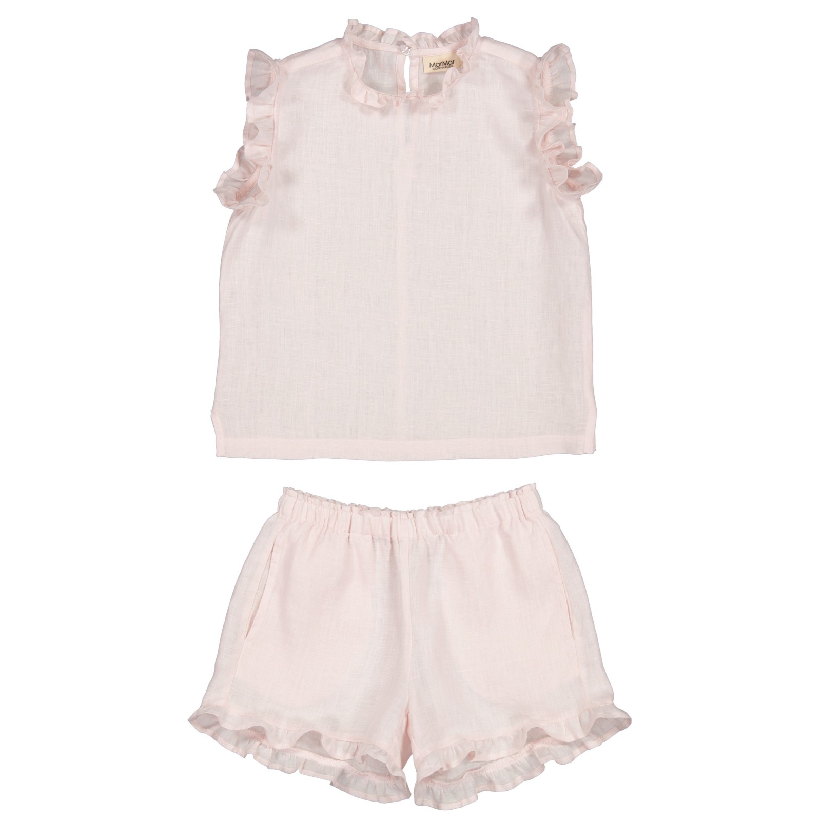 Tirra Top & Pala Frill Shorts Mauve Rose