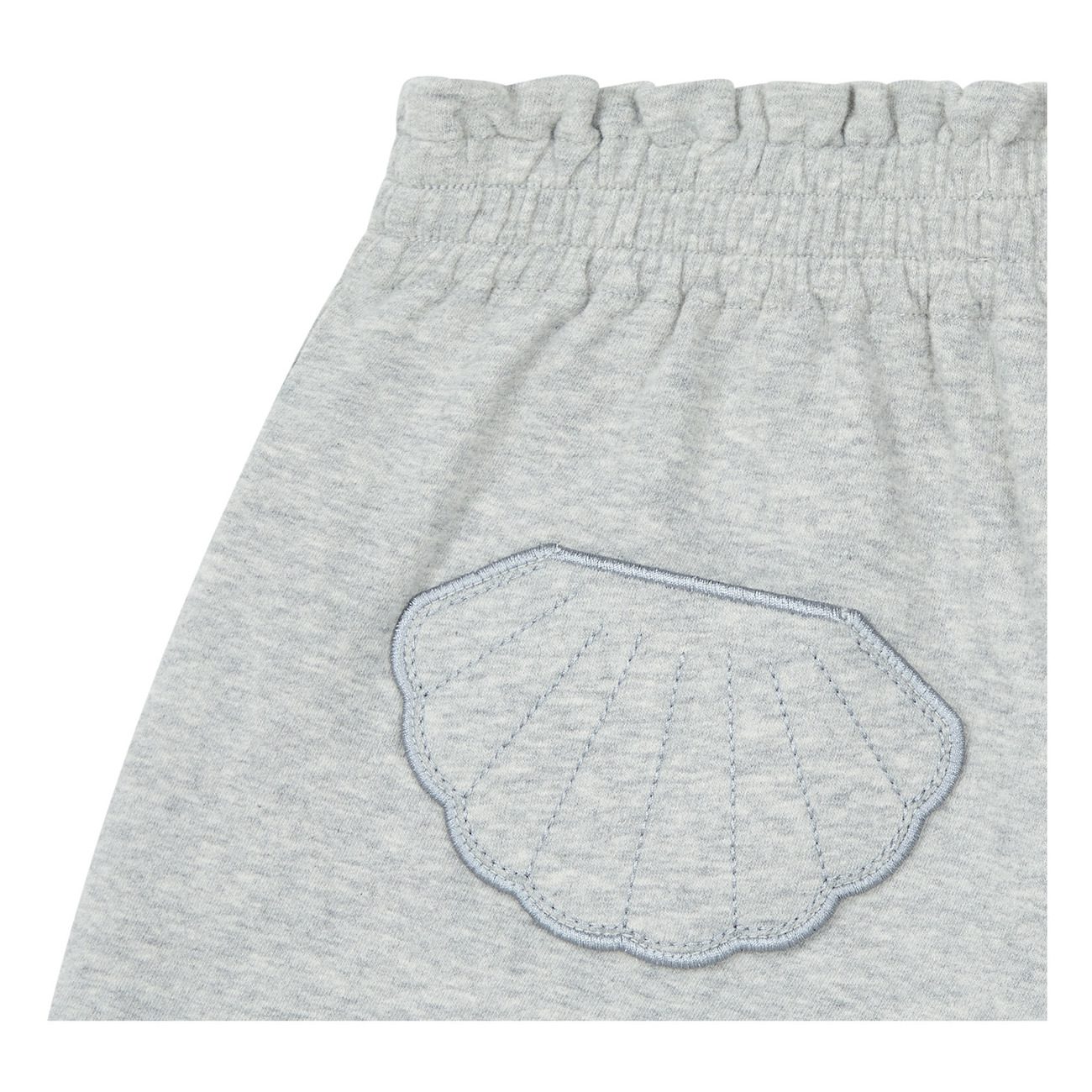 West Coast T-Shirt & Shell Pocket Shorts | Off White/Heather Grey
