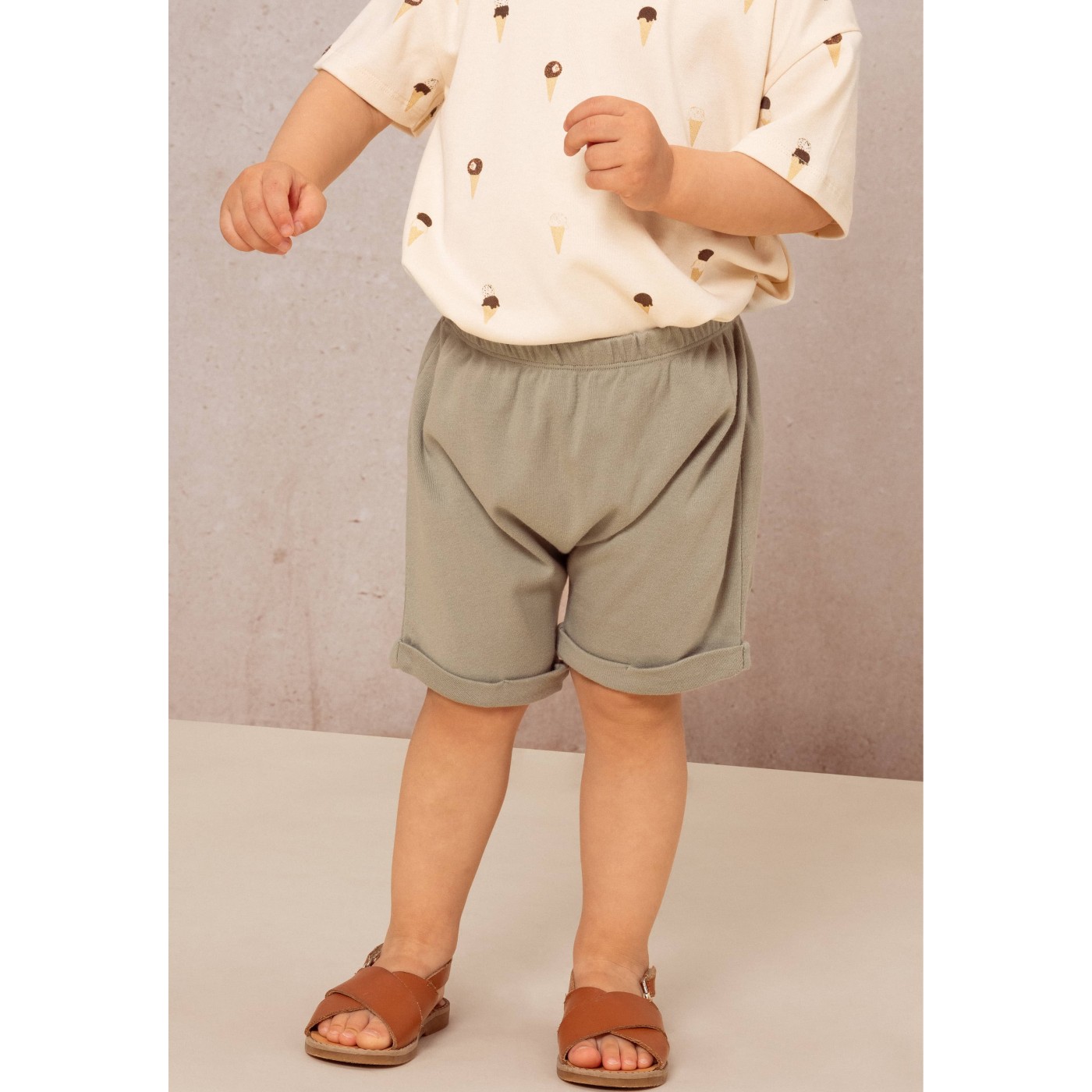 Tshirt Essenial & Short Simon Ice Cream Green Grey