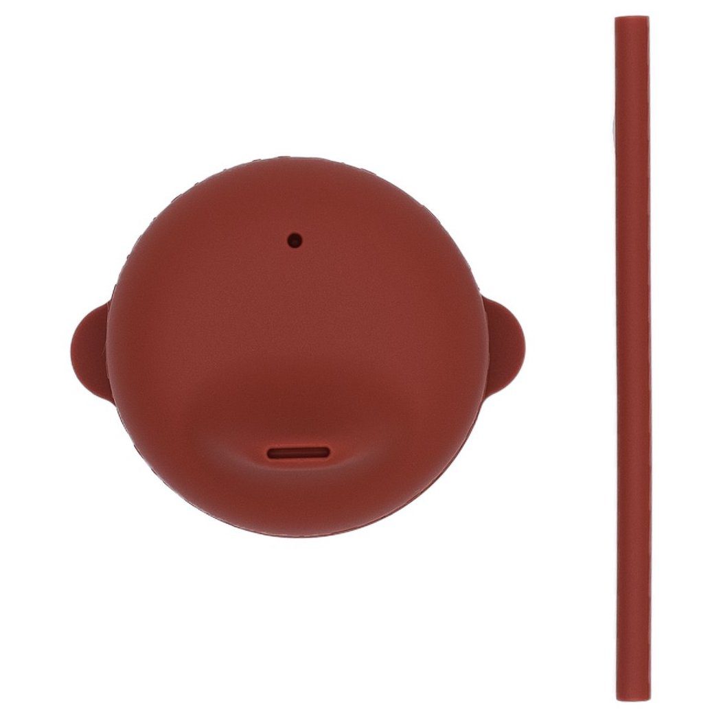 Sippie Lid + Mini Straw | Rust