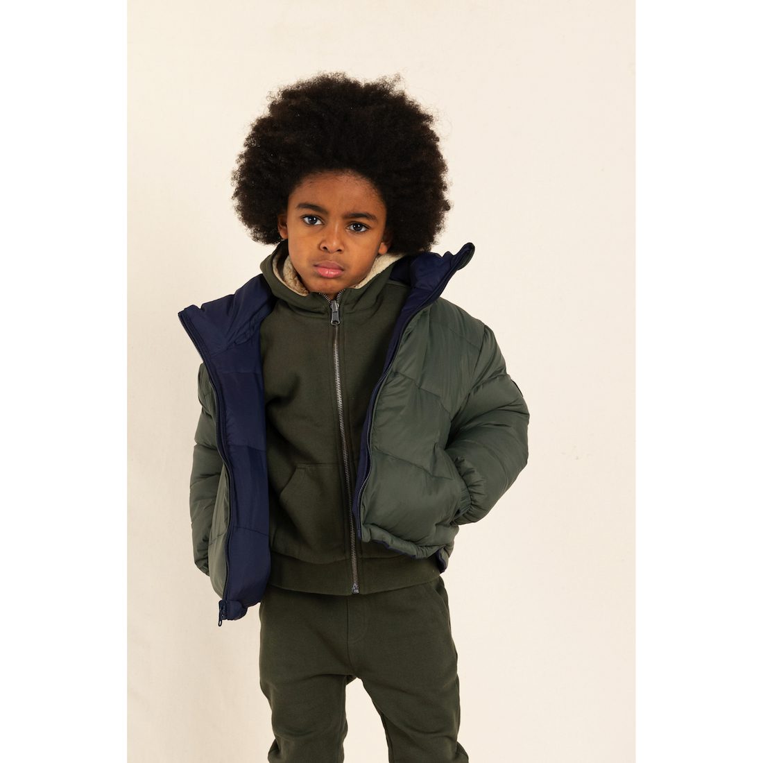 Snowty REVERSIBLE Navy/Dark Khaki