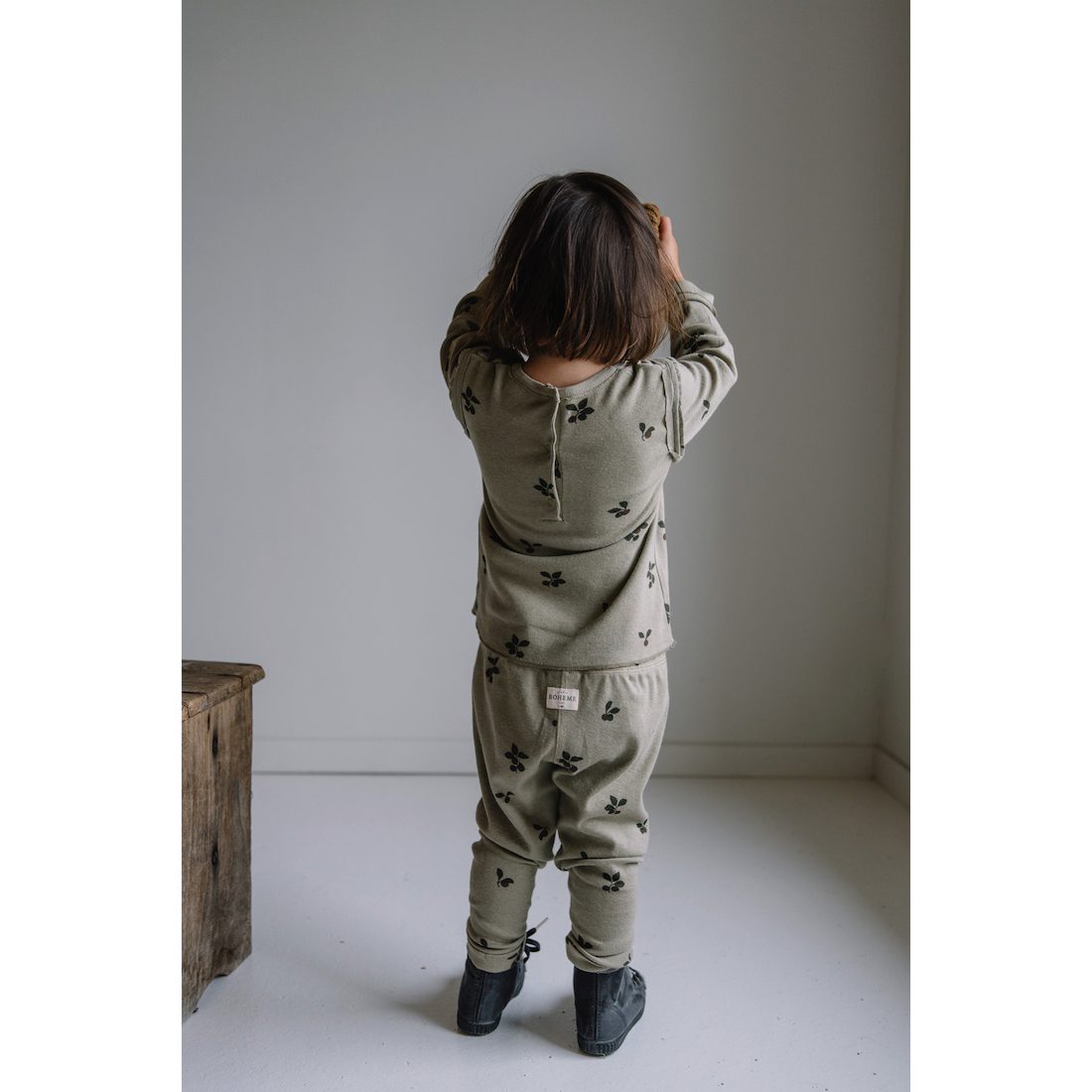 Lala Top & Rom Pom Leggings | Ecru Plums