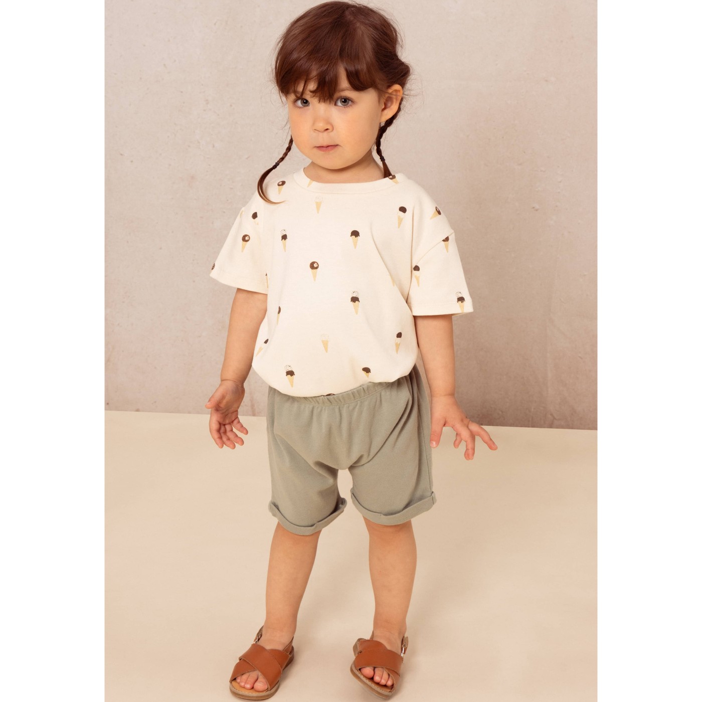 Tshirt Essenial & Short Simon Ice Cream Green Grey