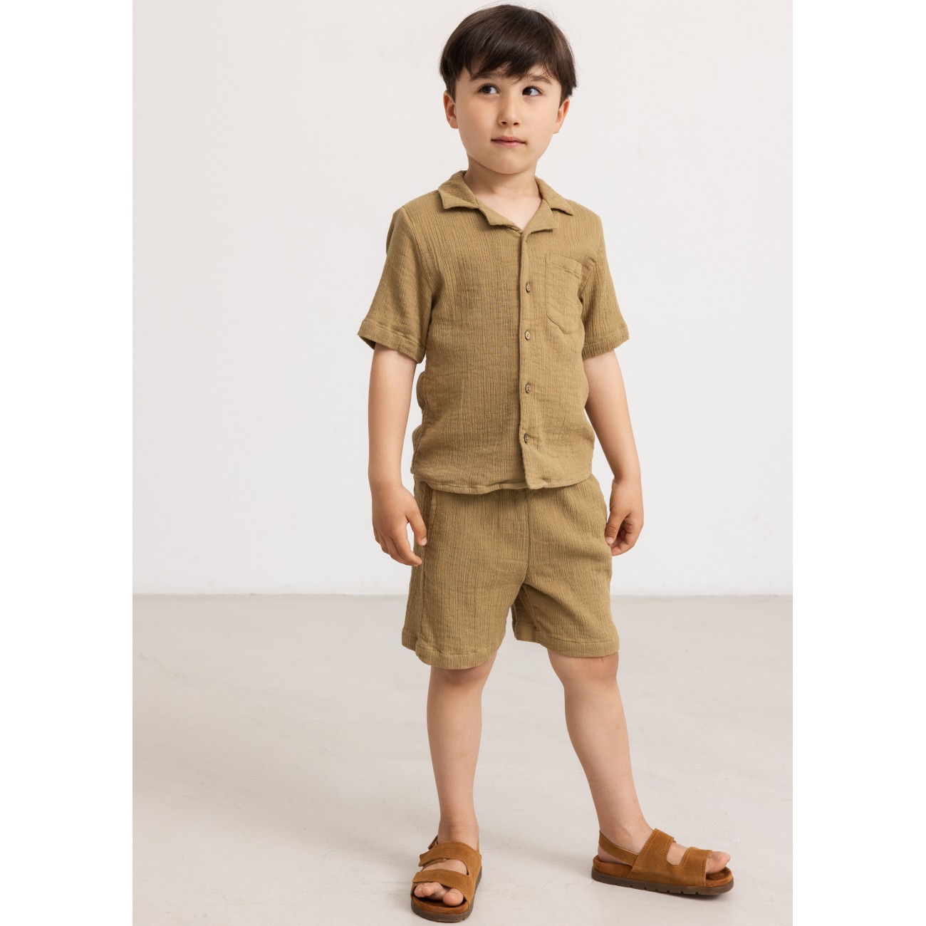 Tage Shirt & Pal Shorts Dark Dijon