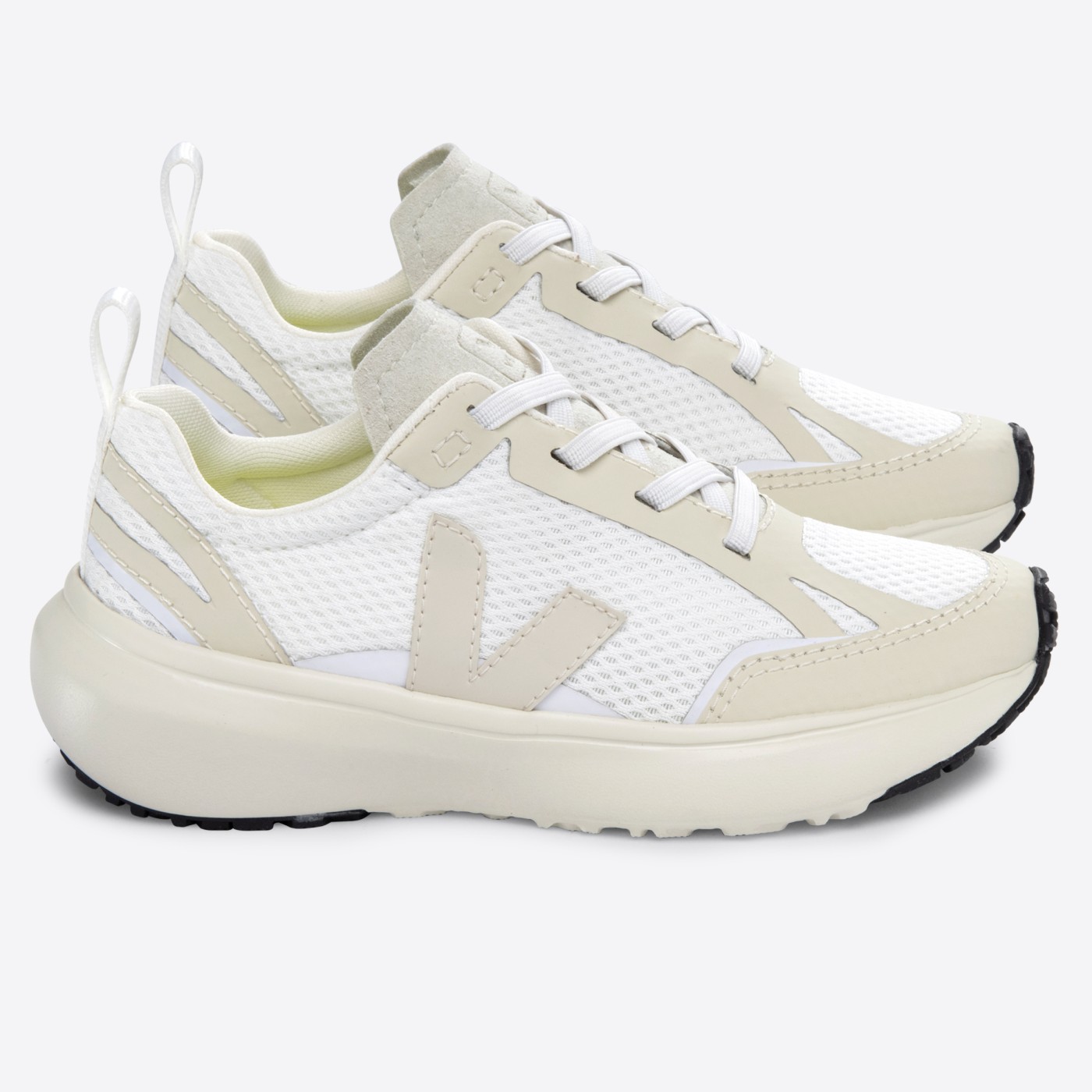 Canary Elastic Laces Alveomesh White Pierre