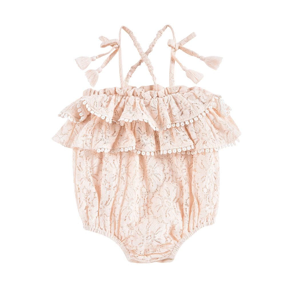 Rompers Kumal Blush Lace – Ivy Babies