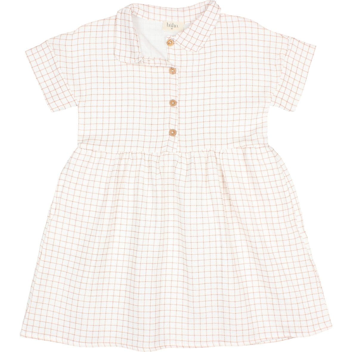 Terracota Mini Check Dress – Ivy Babies