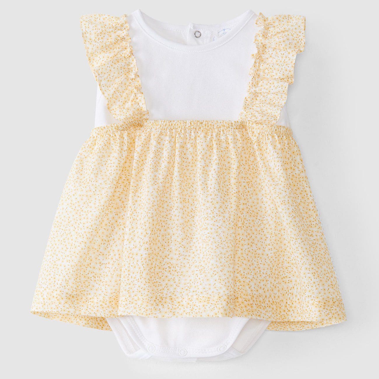 Yellow Floral Body Dress – Ivy Babies