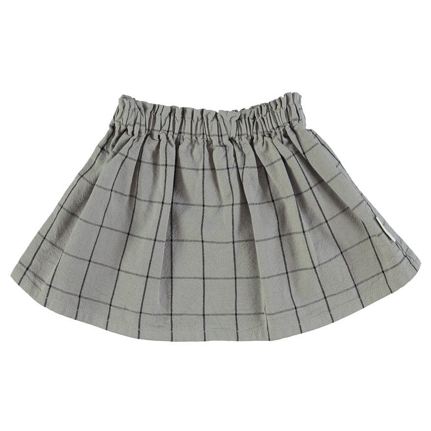 Mini Skirt W/ Frill Waist | Grey Checkered – Ivy Babies