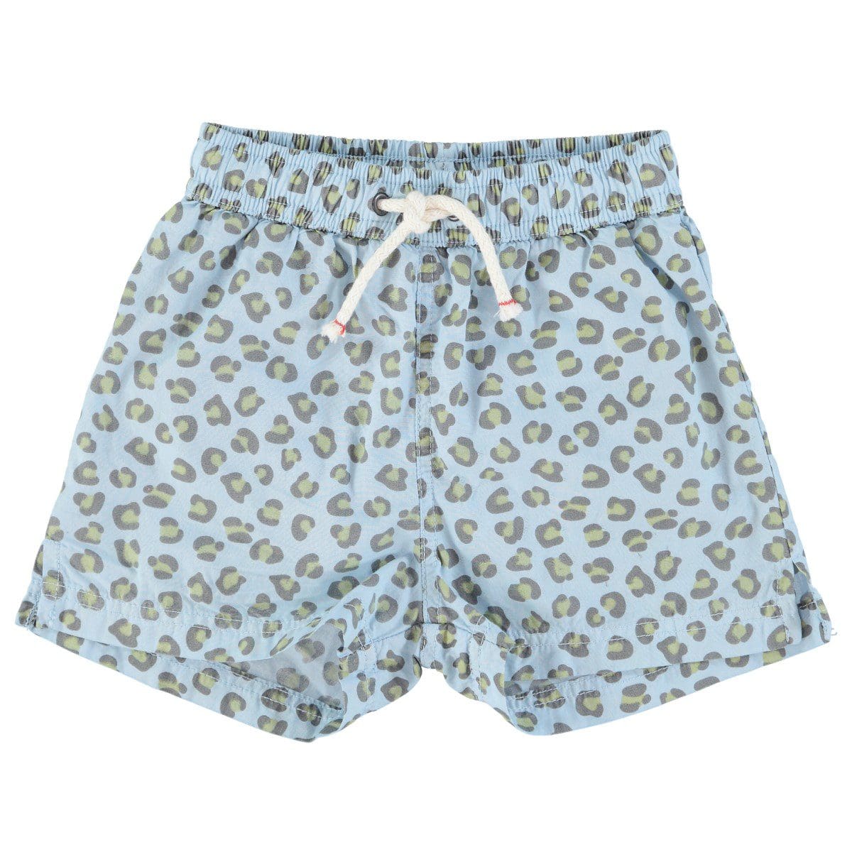 Swim Shorts | Light Blue W/ Animal Print – Ivy Babies