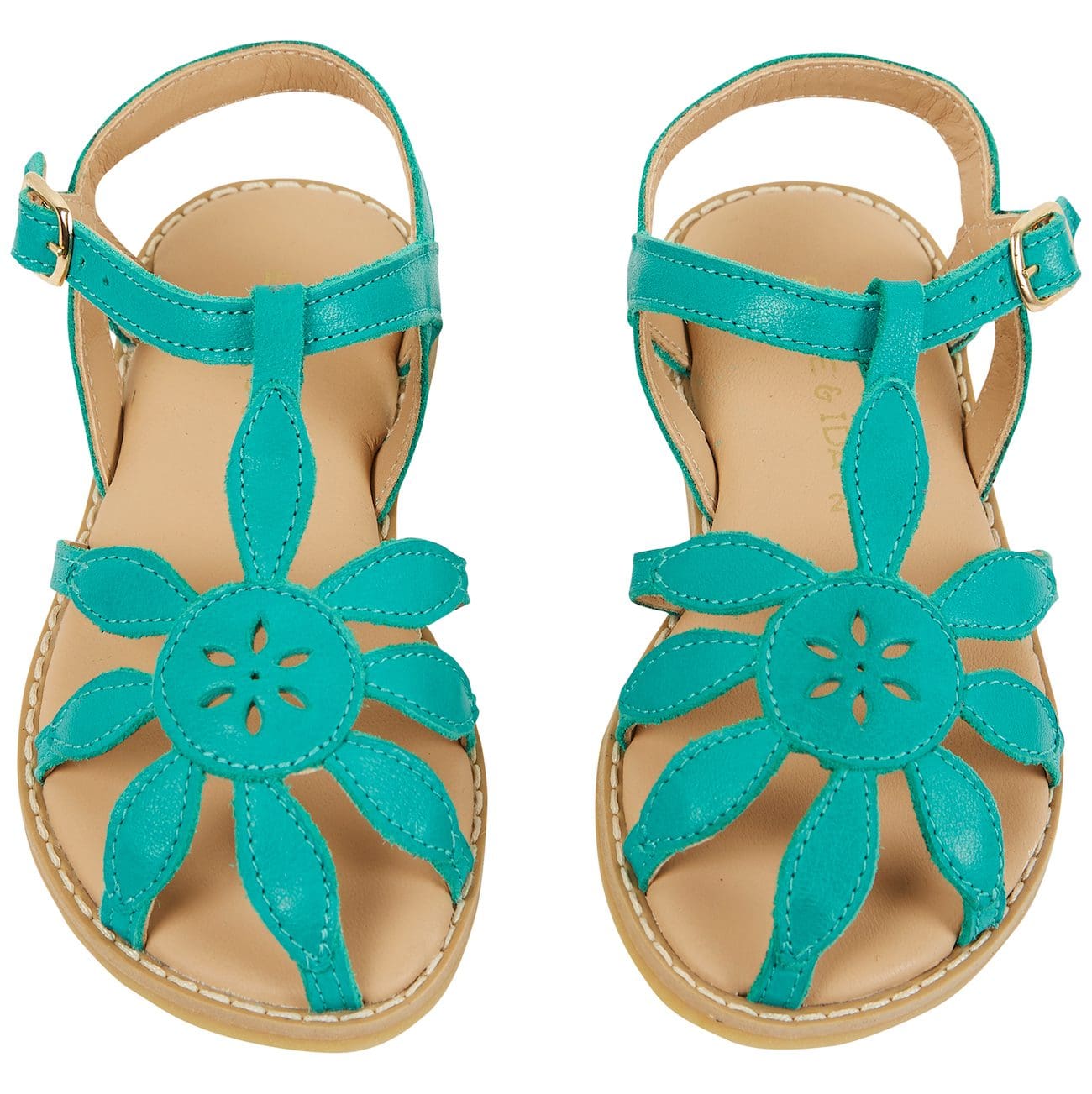 Turqouise Goat Leather Sandals – Ivy Babies