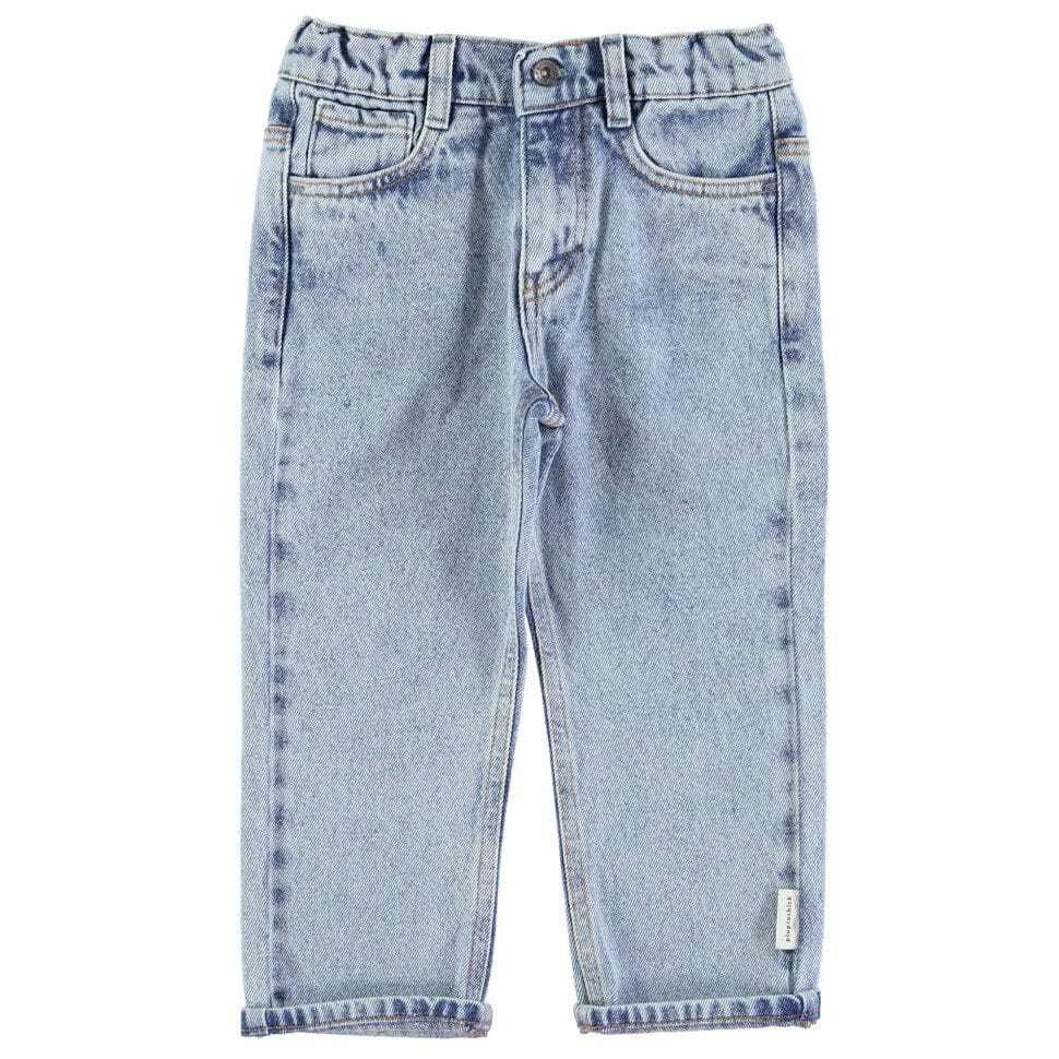 Unisex Denim Trousers | Washed Blue Denim – Ivy Babies