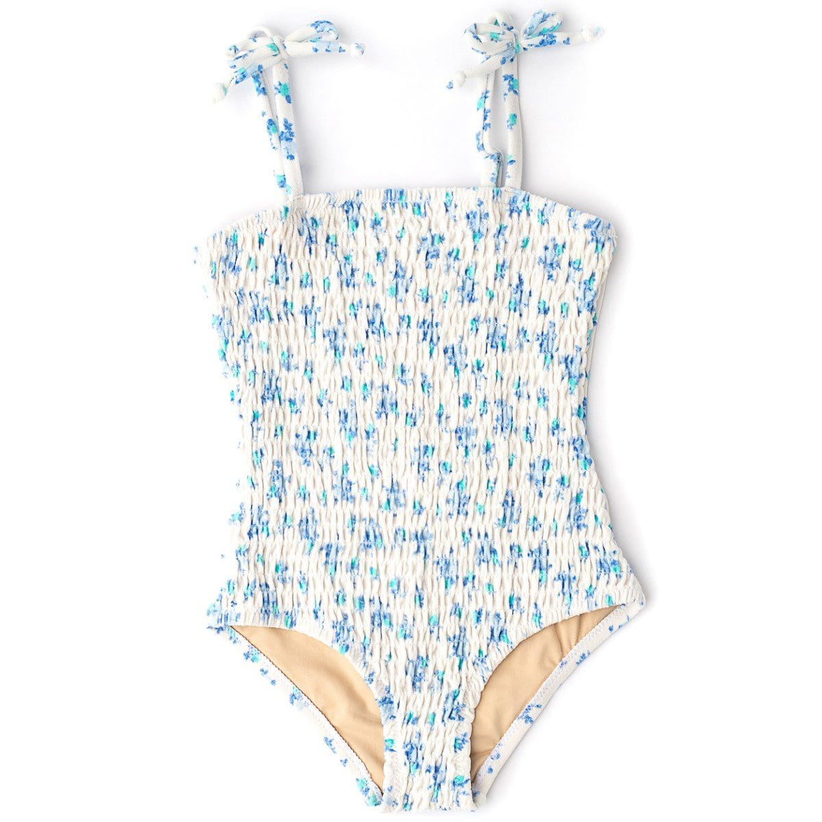 Terry Smock 1 Piece | Cottage Rose Blue – Ivy Babies