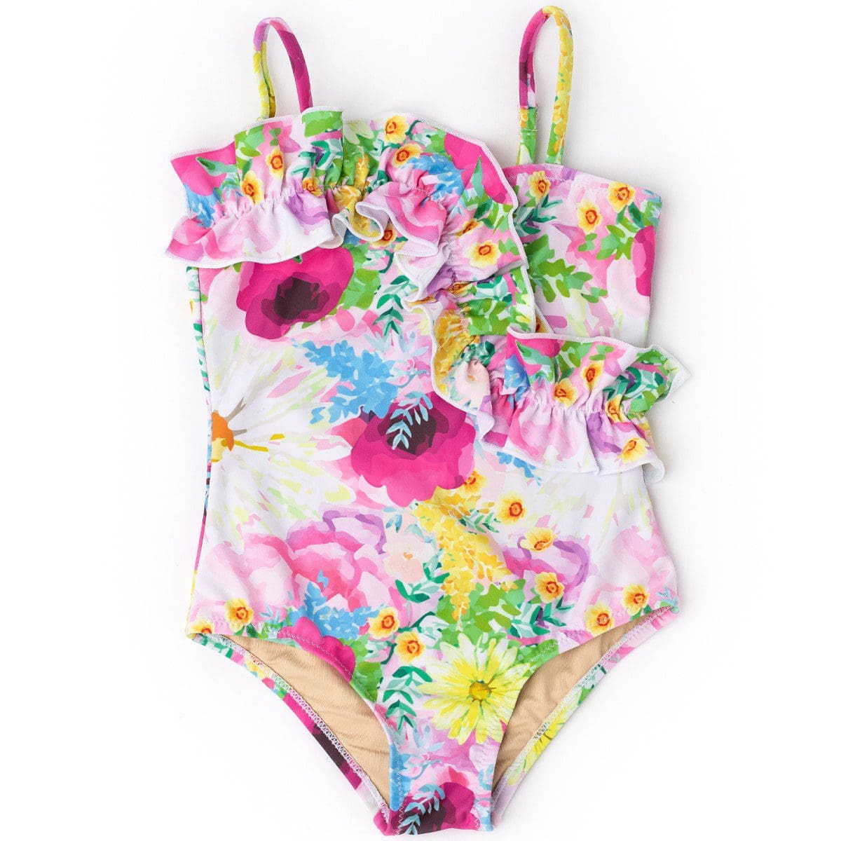 Ruffle Front 1 Piece | Watercolor Floral – Ivy Babies